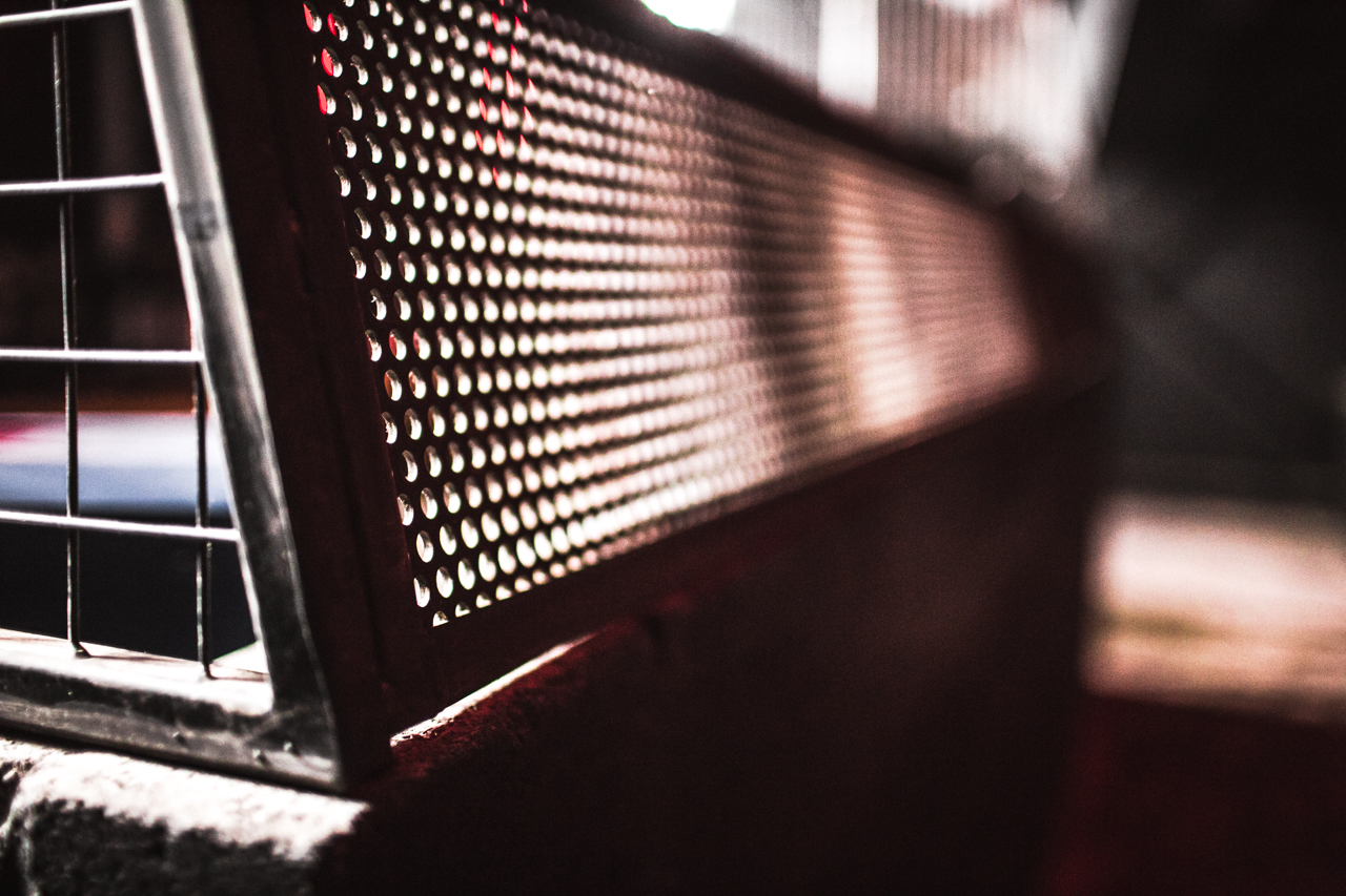 Close-up of textured surface at The Blackbox, Rainbow Venues, ideal for events and meetings.