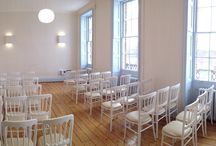 New River Room at Clissold House: bright minimalist event space for meetings and gatherings.