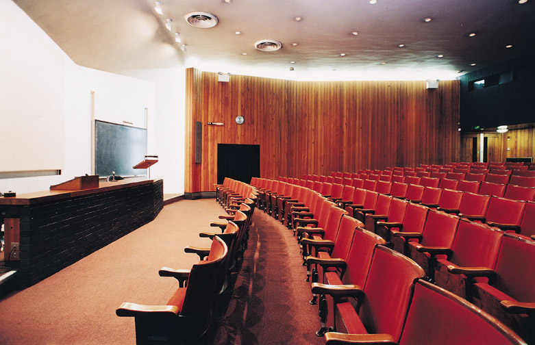 Huxley Theatre at ZSL London Zoo, spacious auditorium with tiered seating for events.