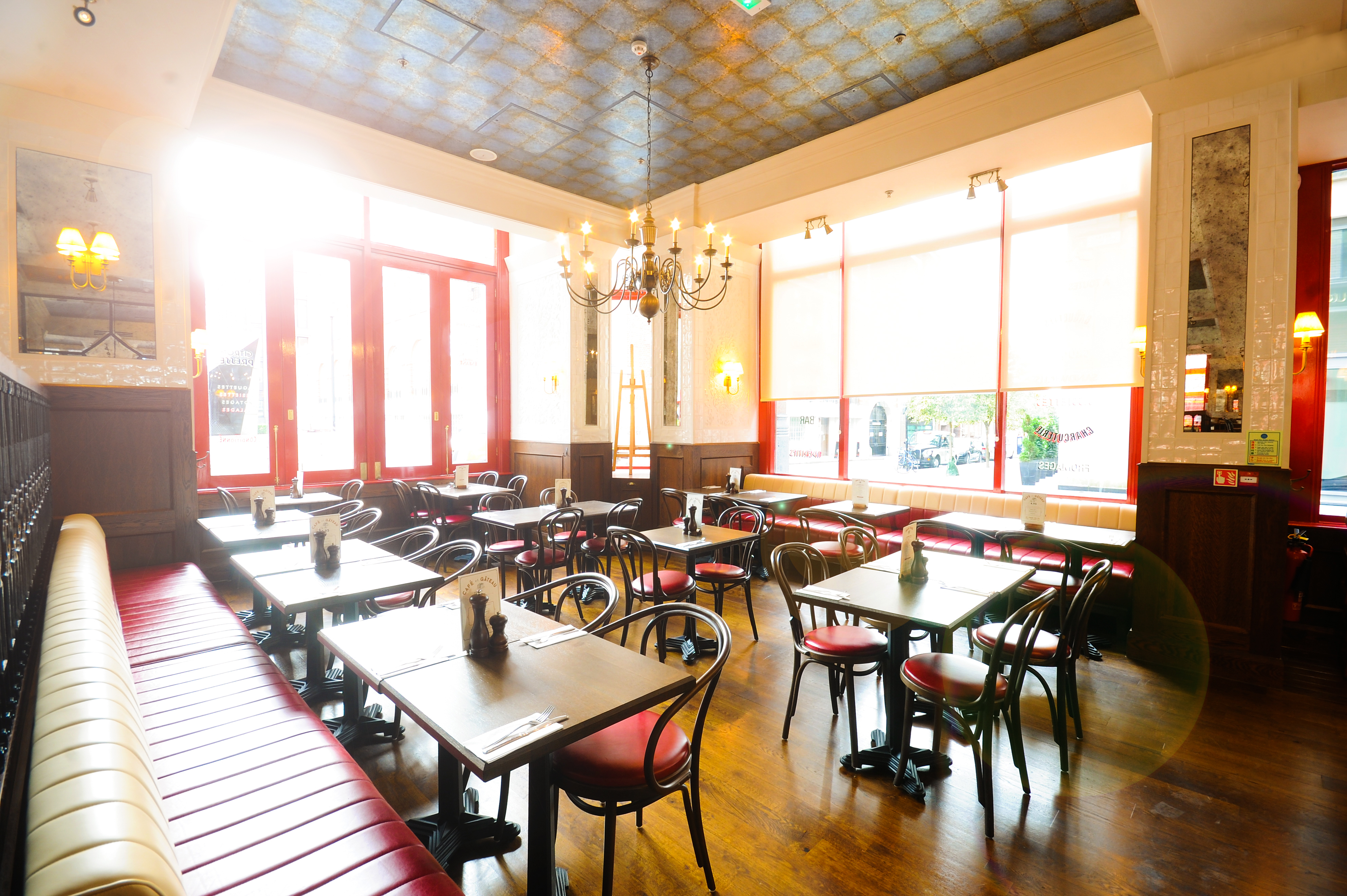 Bright Café Rouge St Pauls venue with stylish decor for intimate meetings and events.