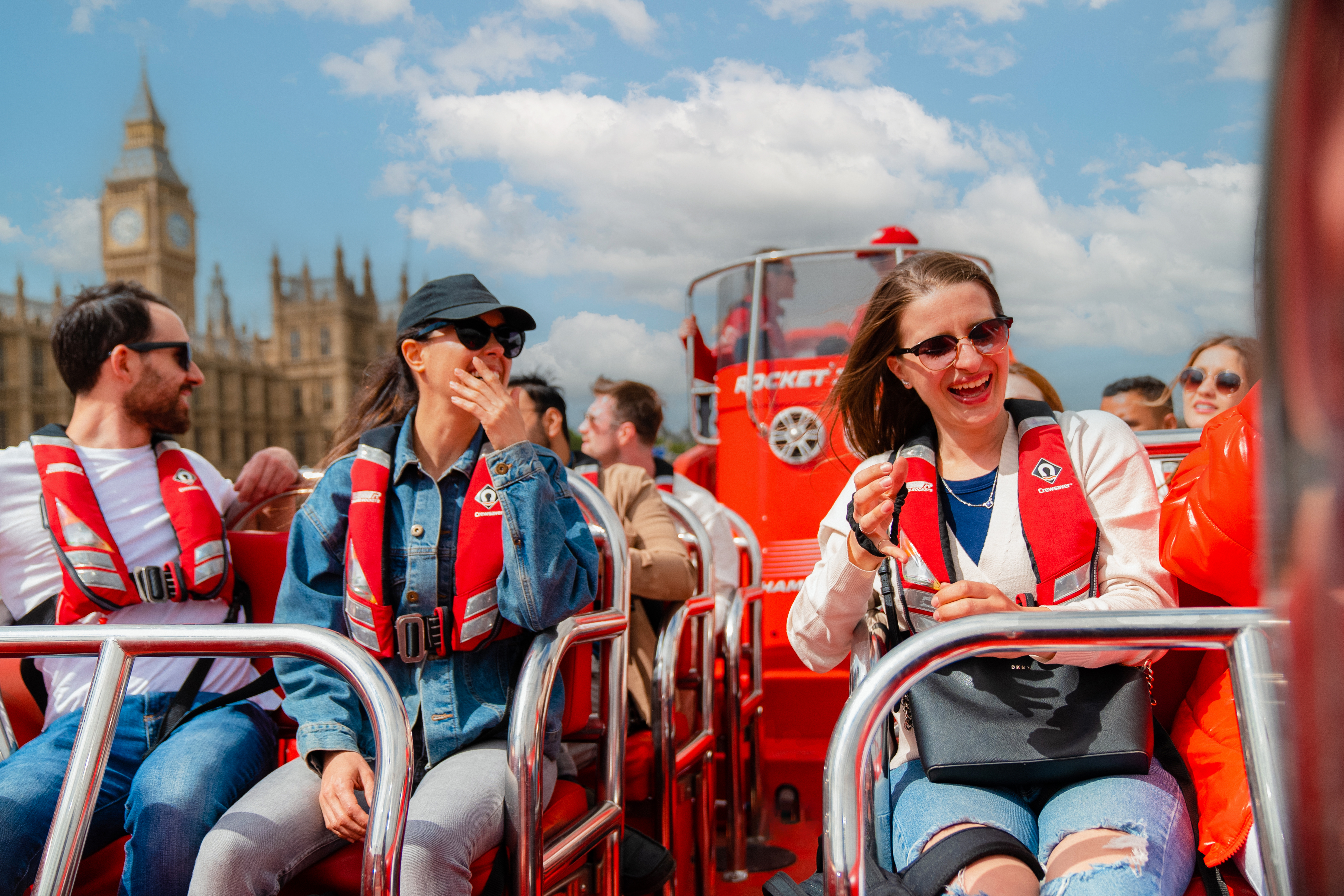 Thames Rockets RIB boat on the River Thames for corporate incentive travel and team building.