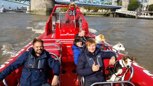 Thames Rockets speedboat: high-speed corporate team-building activity and office offsite.