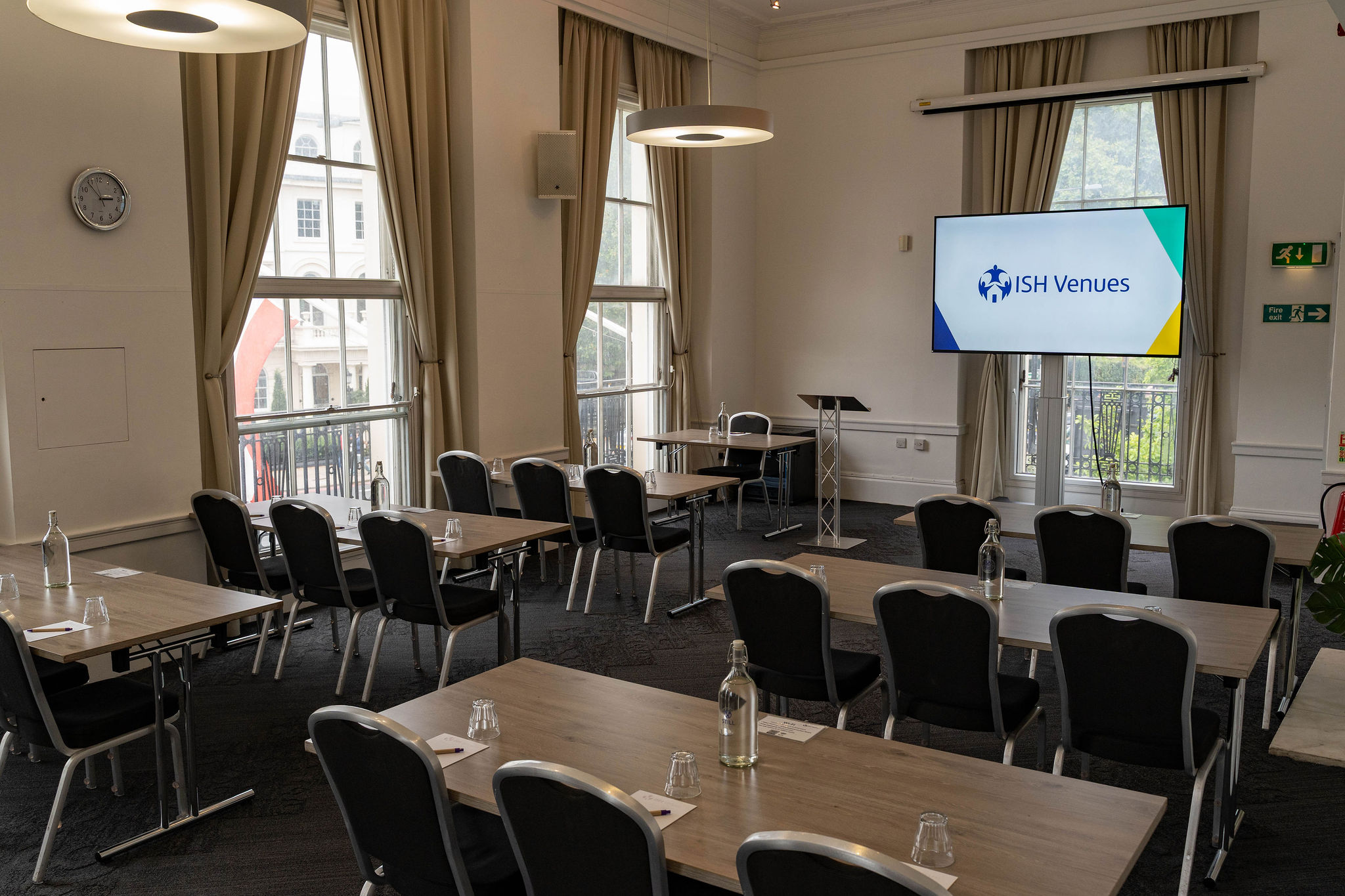 ISB Club Room training meeting classroom AV