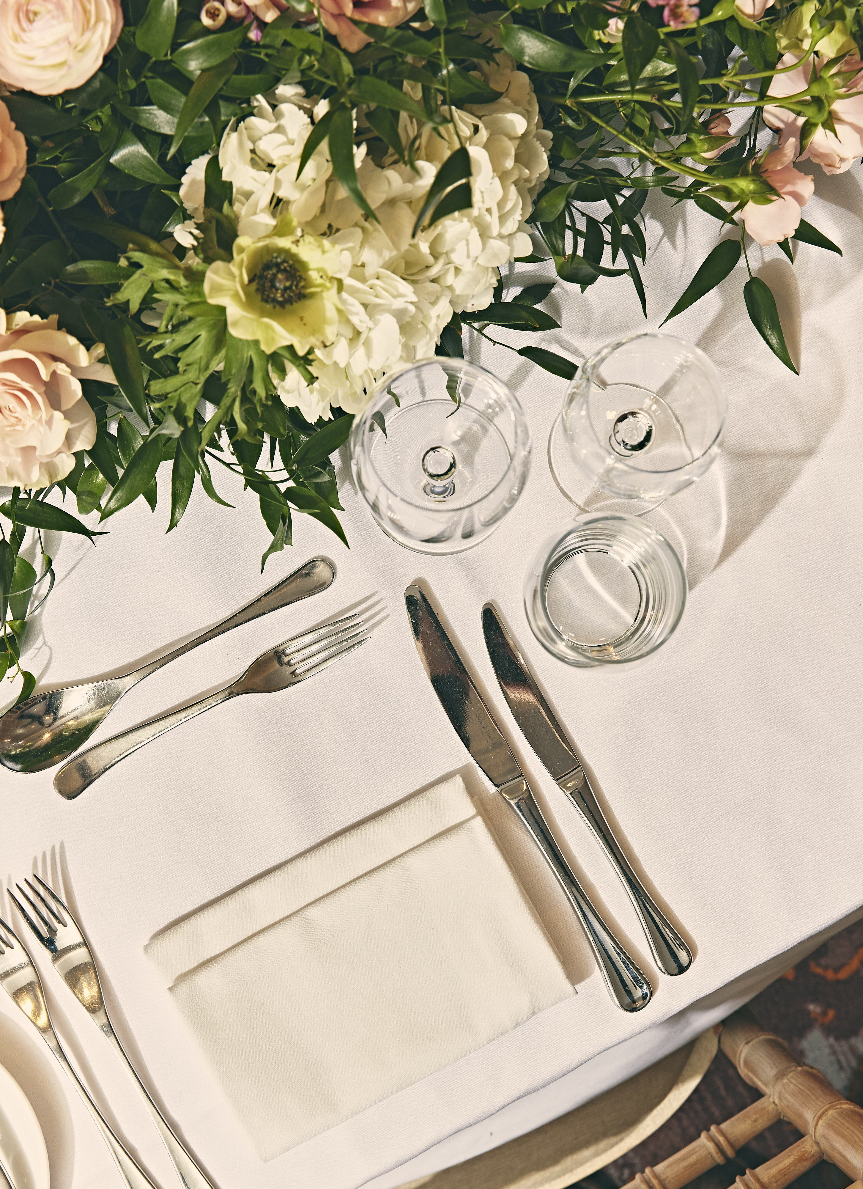 Elegant dining table in Mayfair Suite, Sofitel London for upscale events and gatherings.