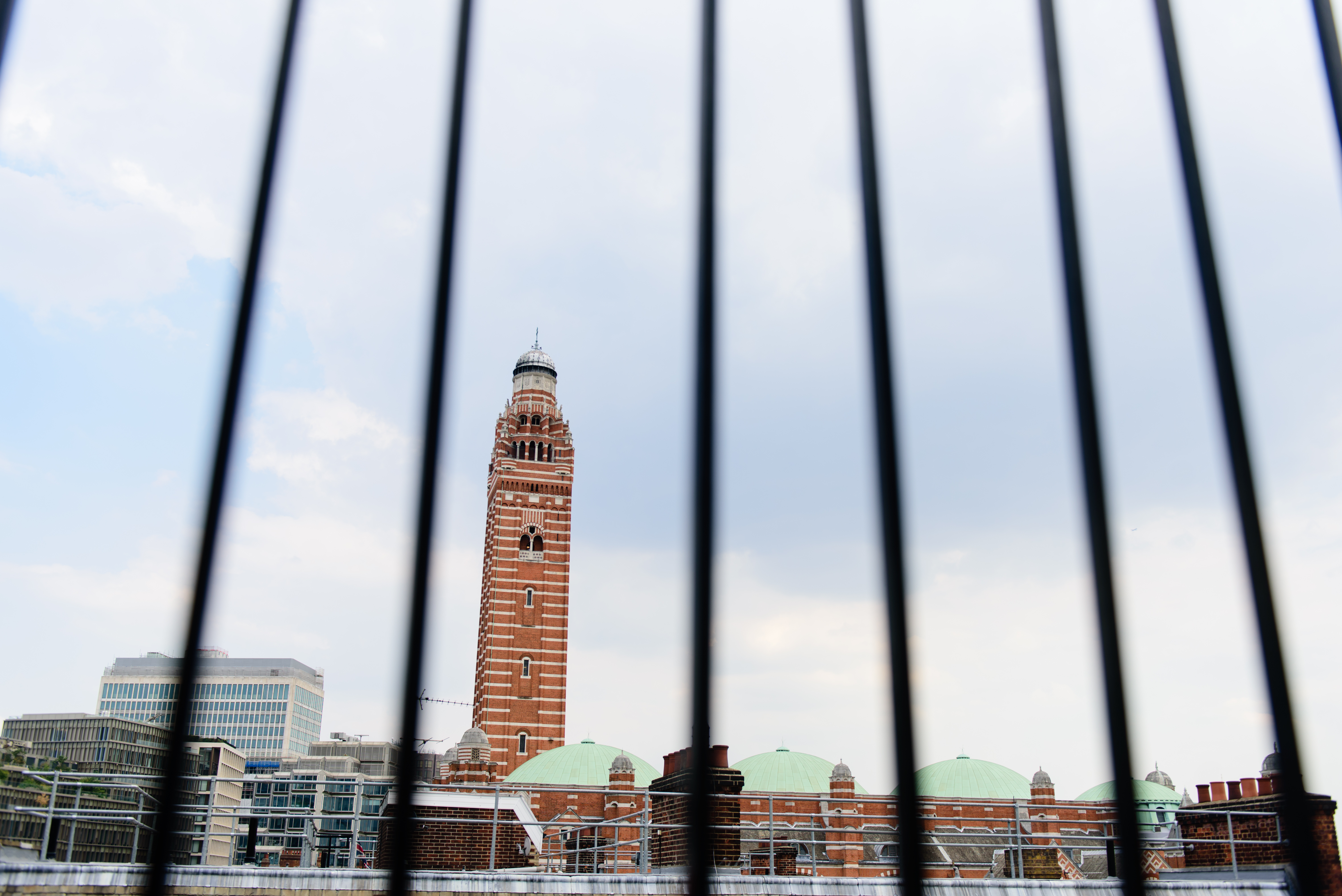 Rooftop garden with urban skyline, ideal for unique outdoor events and gatherings.