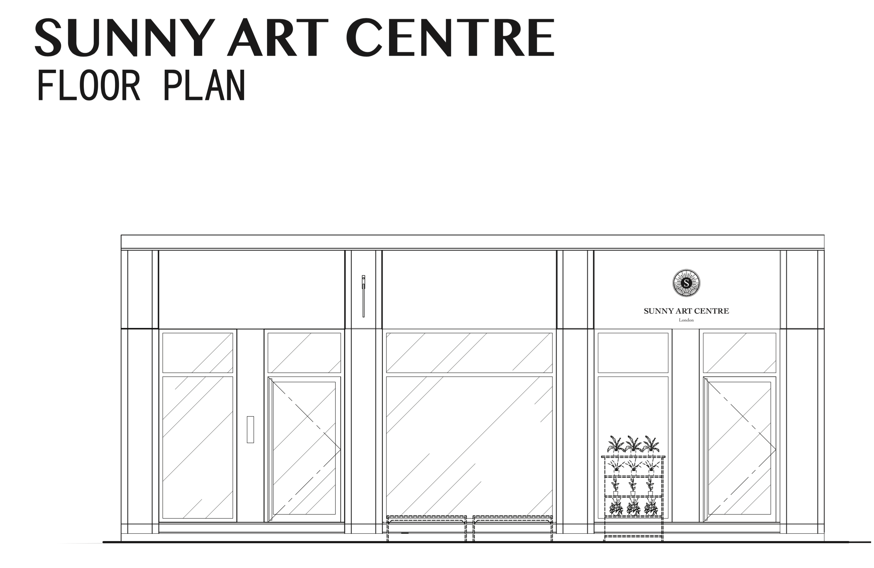 Gallery Space floor plan at Sunny Art Centre, ideal for artistic events and corporate functions.
