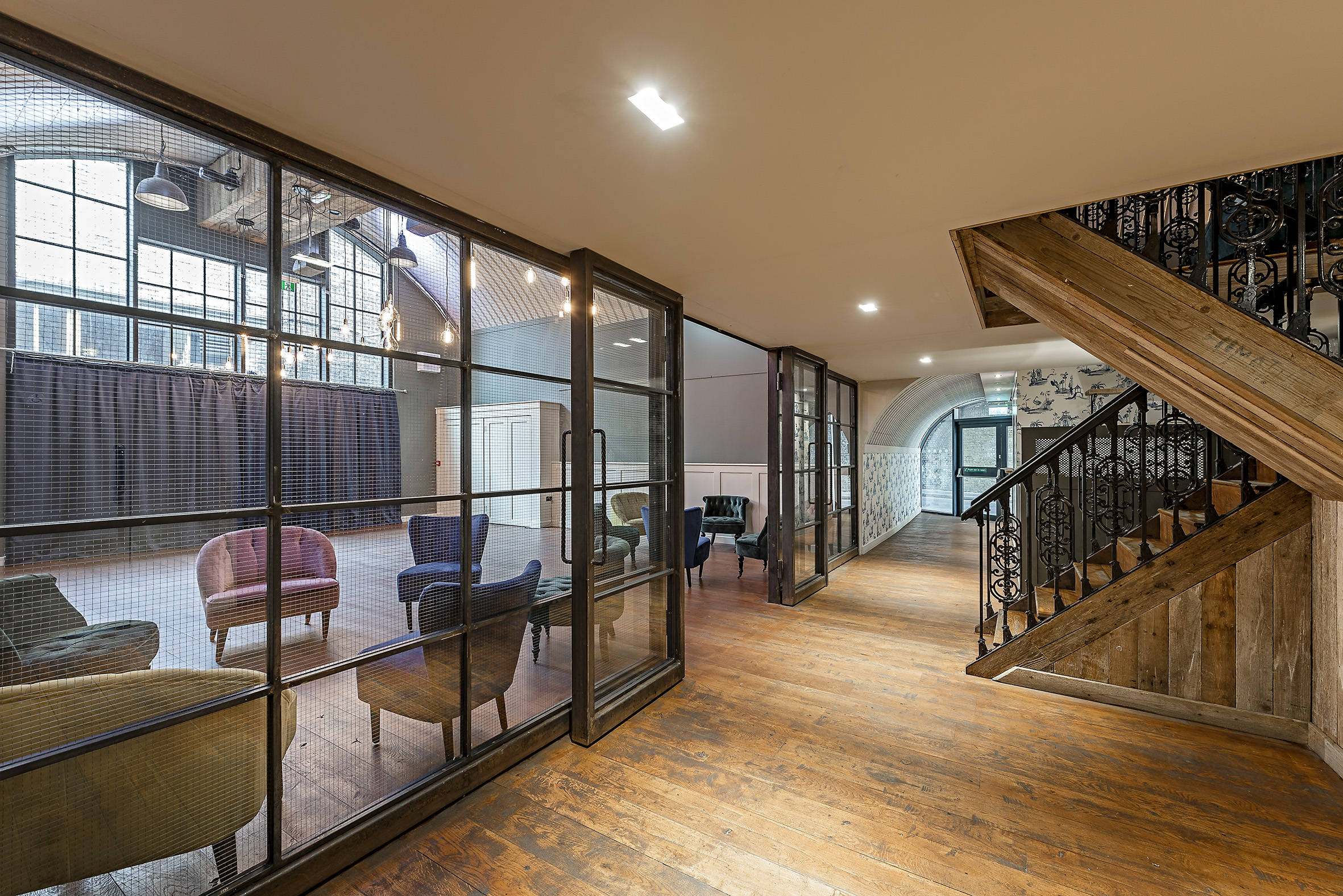 Whole Venue in Rae's: Modern event space with natural light for workshops and networking.