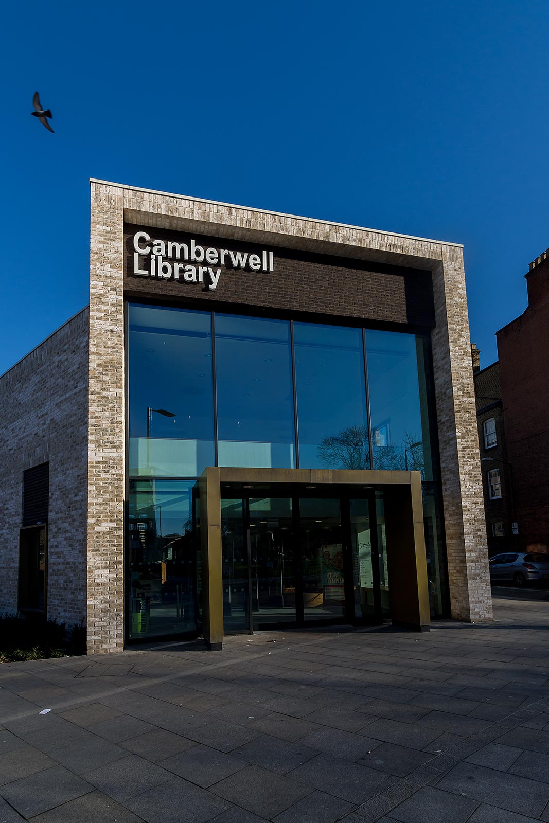 Camberwell Library Meeting Room 3 with glass entrance, ideal for workshops and events.