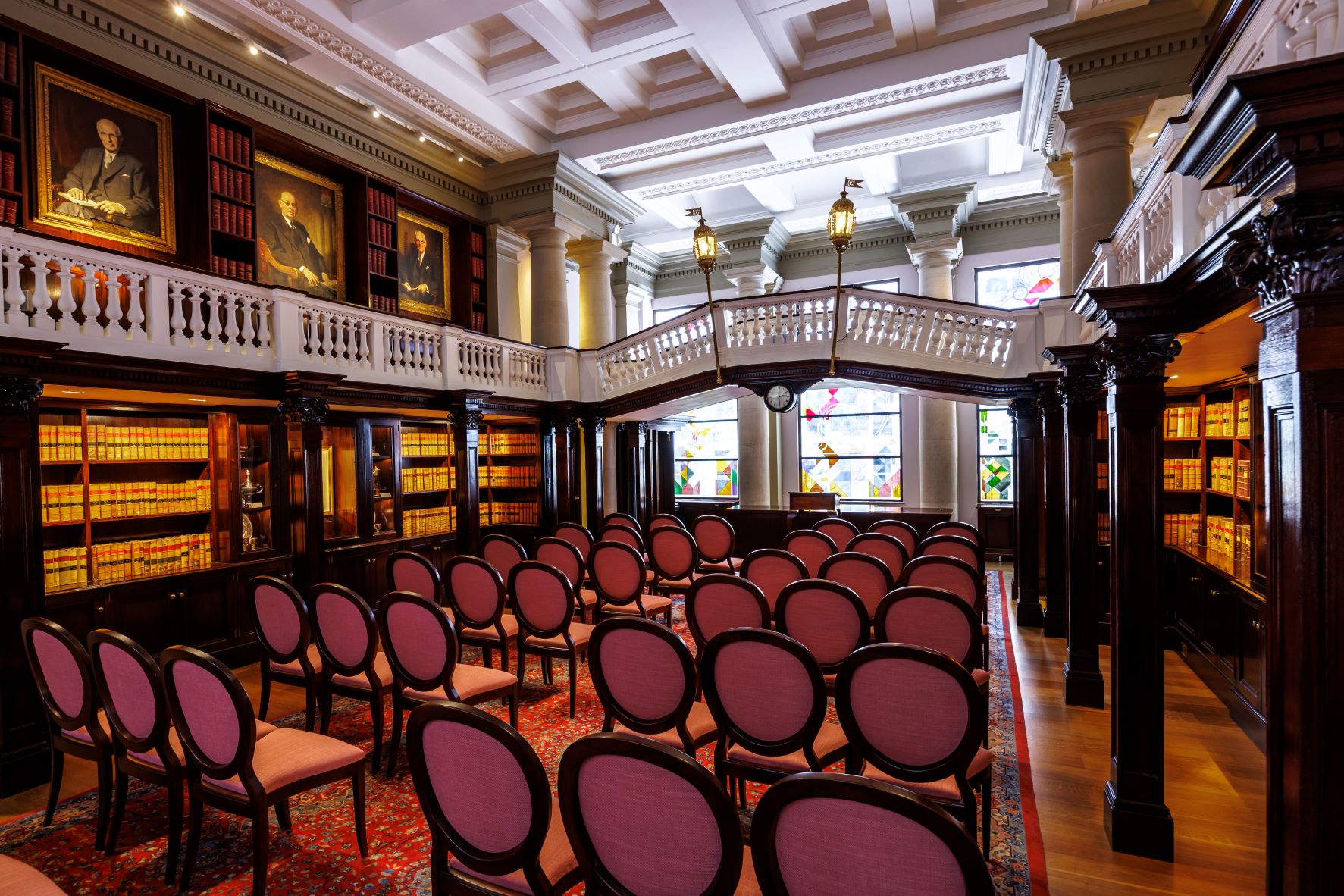 Elegant Members Room at One Moorgate Place, ideal for corporate meetings and seminars.