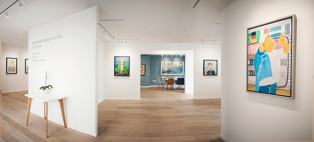 Modern art gallery event space with natural light for intimate exhibitions and gatherings.