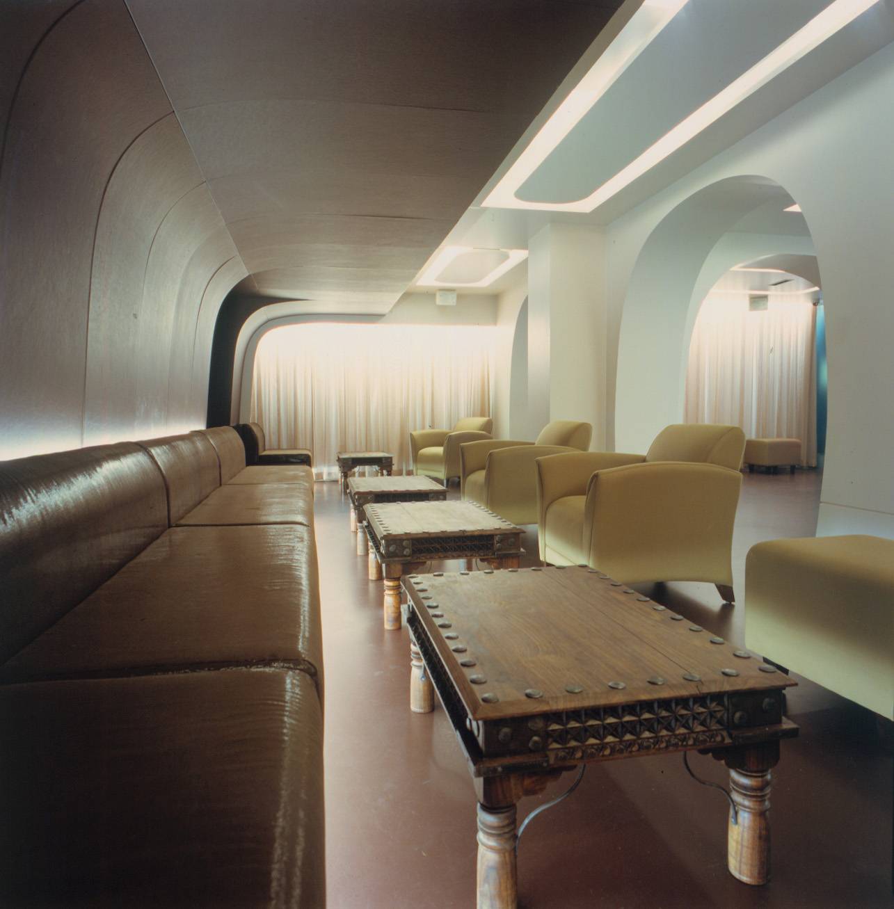 Modern lounge at Club Bar, Cinnamon Club, ideal for networking and informal meetings.