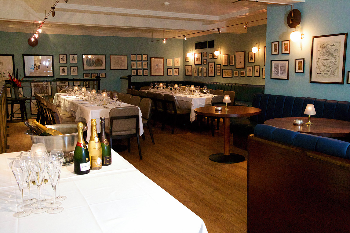 Elegant event space at Cinnamon Club, ideal for corporate meetings and intimate gatherings.