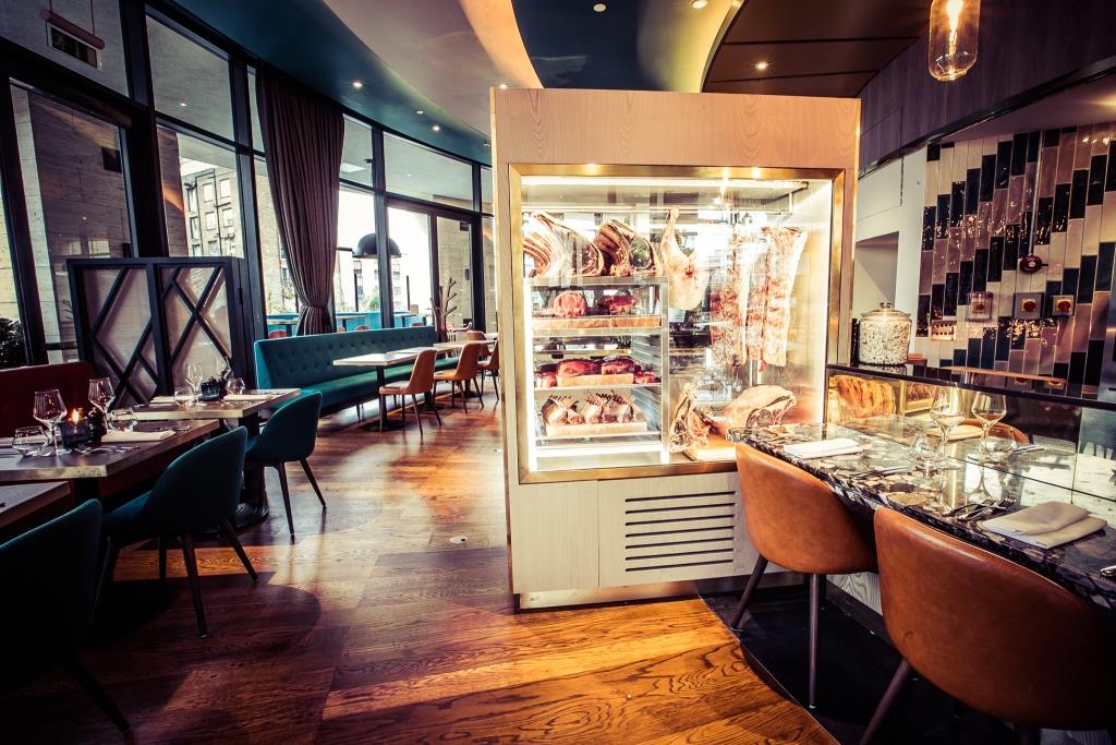 Stylish Rotunda Bar venue with gourmet offerings, perfect for upscale events and gatherings.