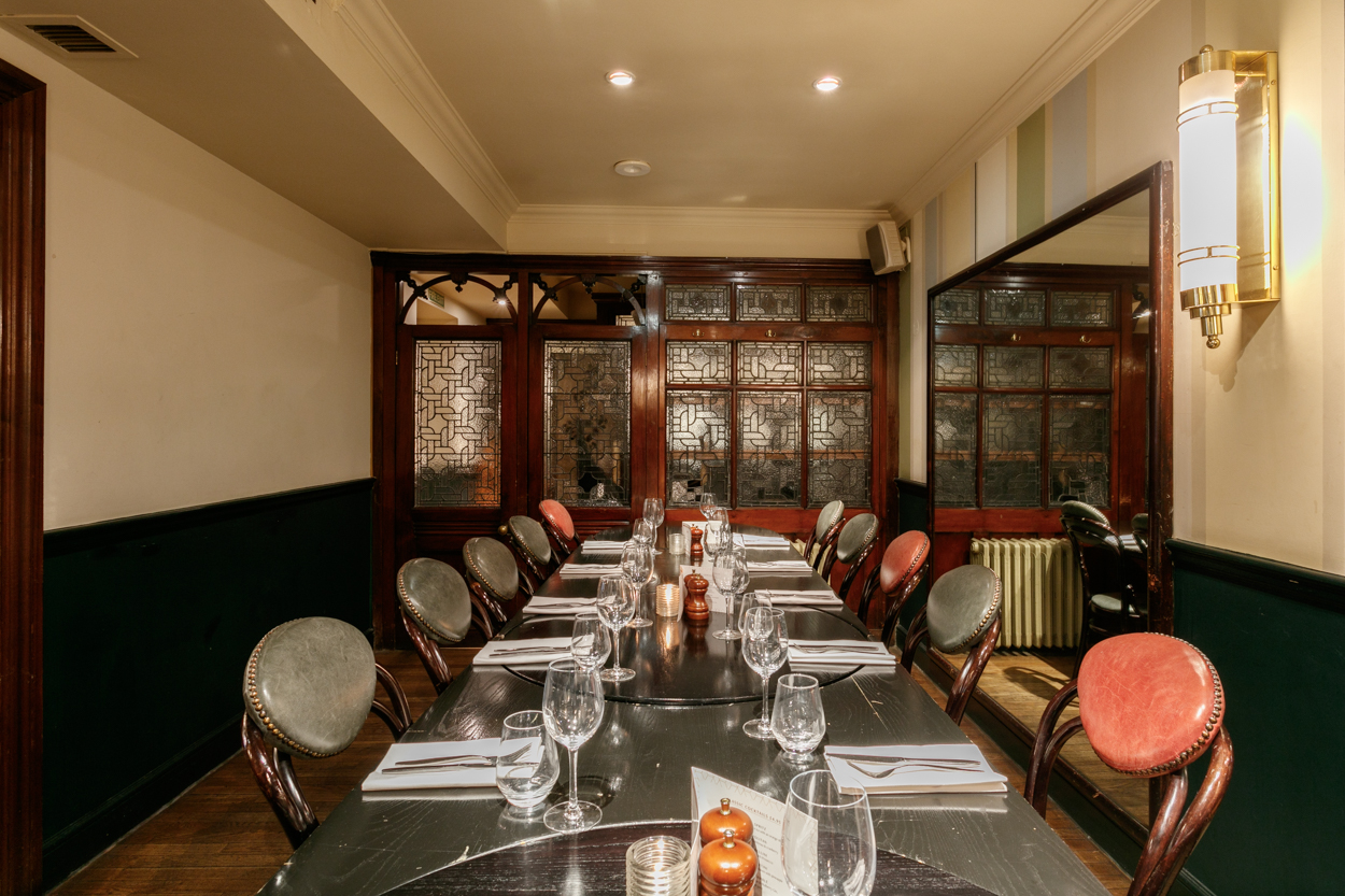 Sophisticated Private Room in Browns Mayfair, ideal for corporate events and intimate dinners.