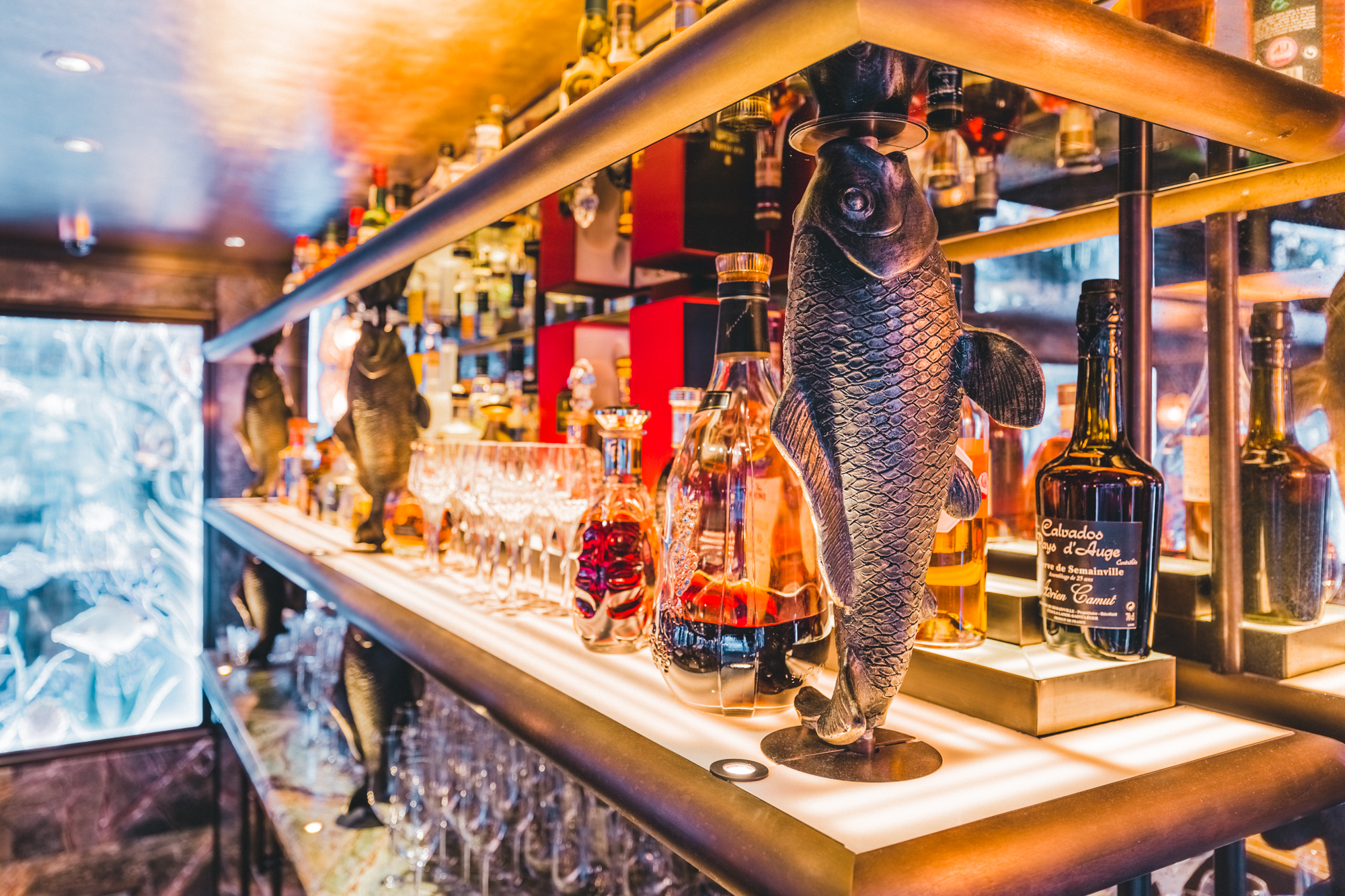 Stylish bar in The Private Room at Scott's, perfect for networking events and cocktail receptions.