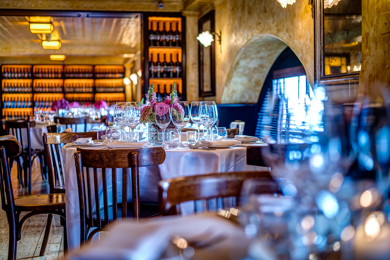 Elegant dining space in Le Grand Salon Prive, ideal for intimate gatherings and corporate dinners.