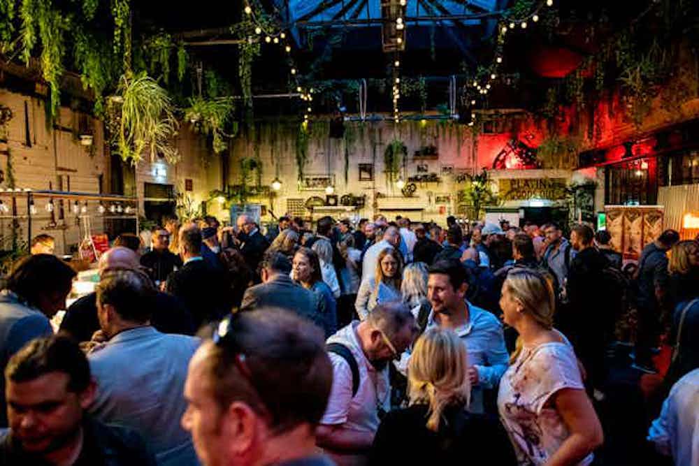 Electrowerkz cocktail reception, urban venue, networking event