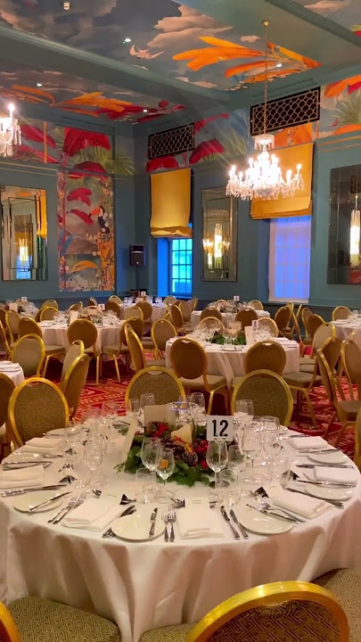 Bloomsbury George V Hall banquet, seated dinner event.