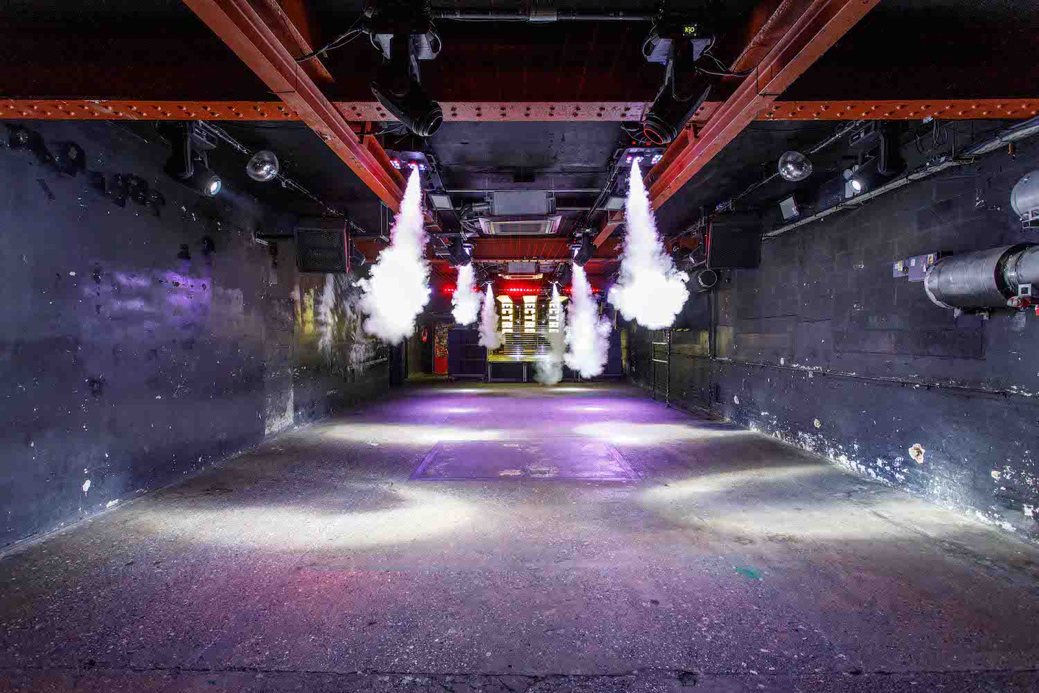 Industrial chic Electrowerkz event space, raw, modern.