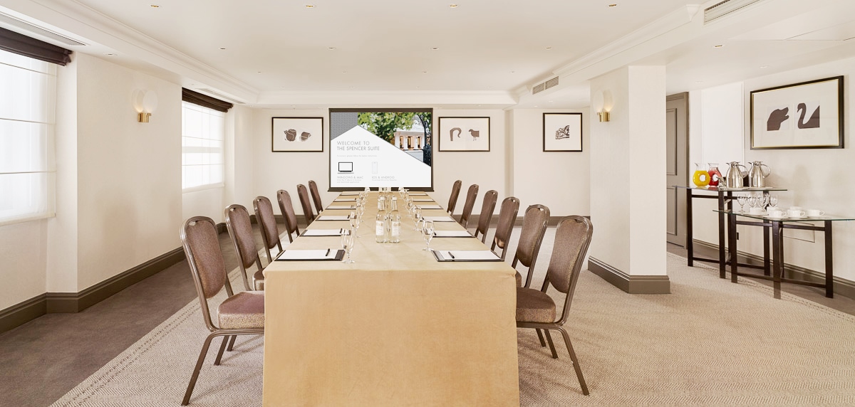 Spencer Suite meeting room at Hyatt Regency London, ideal for workshops and presentations.