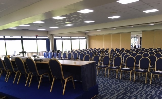 Ardingly Room meeting space with natural light, ideal for presentations and events.