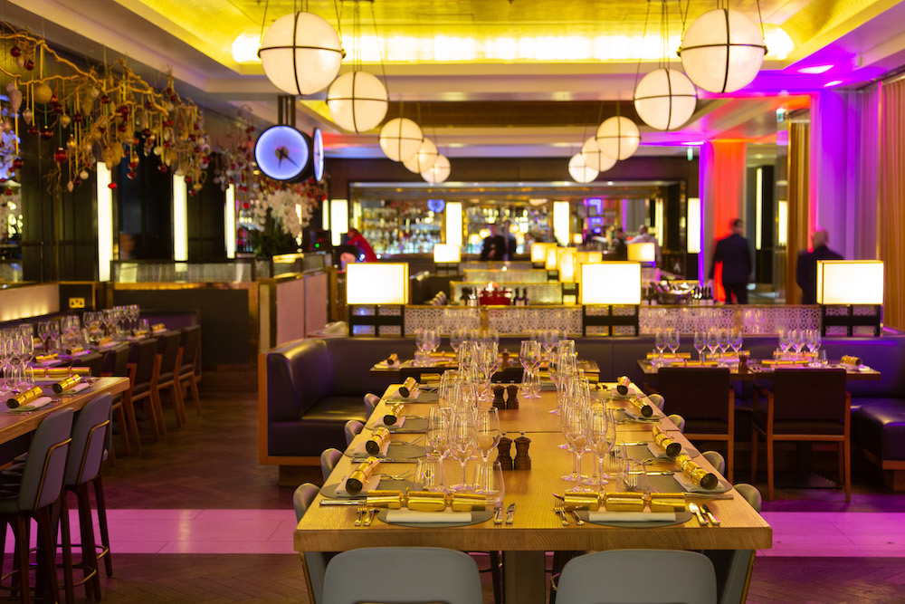 Stylish dining space at St Pancras Brasserie for upscale events and gatherings.