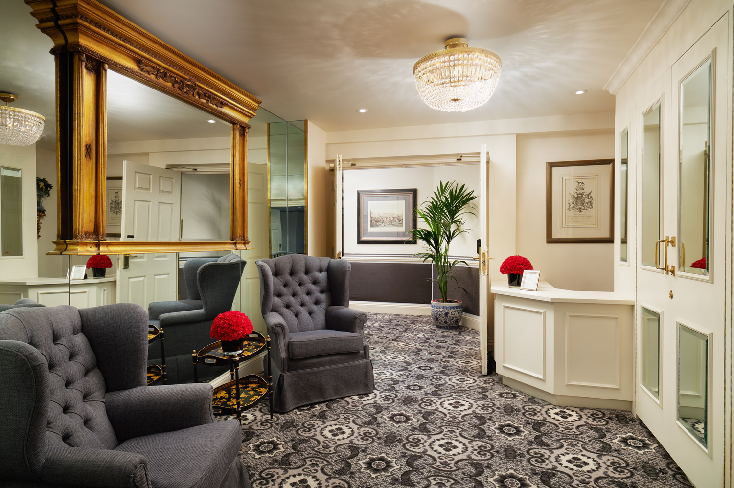 Great Russell Suite at The Montague: elegant meeting space with plush seating for events.