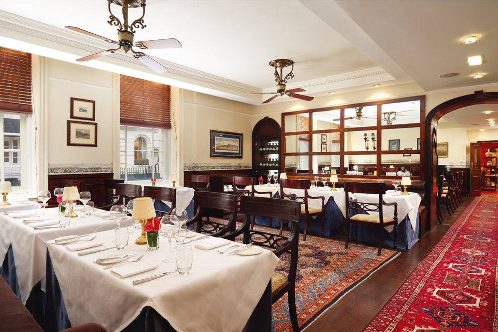 Elegant dining space at Blue Door Bistro, ideal for corporate events and intimate gatherings.
