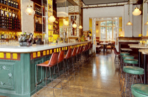 Stylish Whole Restaurant bar in Iberica Farringdon, perfect for networking events.