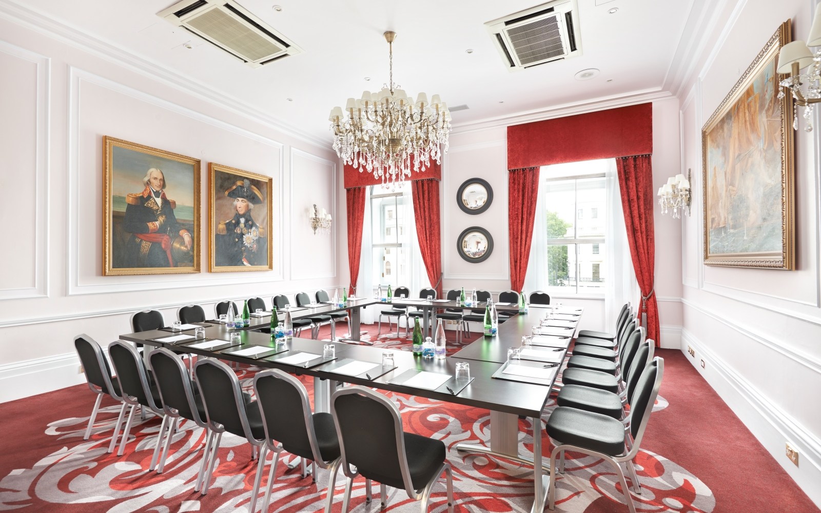 Sophisticated meeting room at The Trafalgar, ideal for corporate events and discussions.