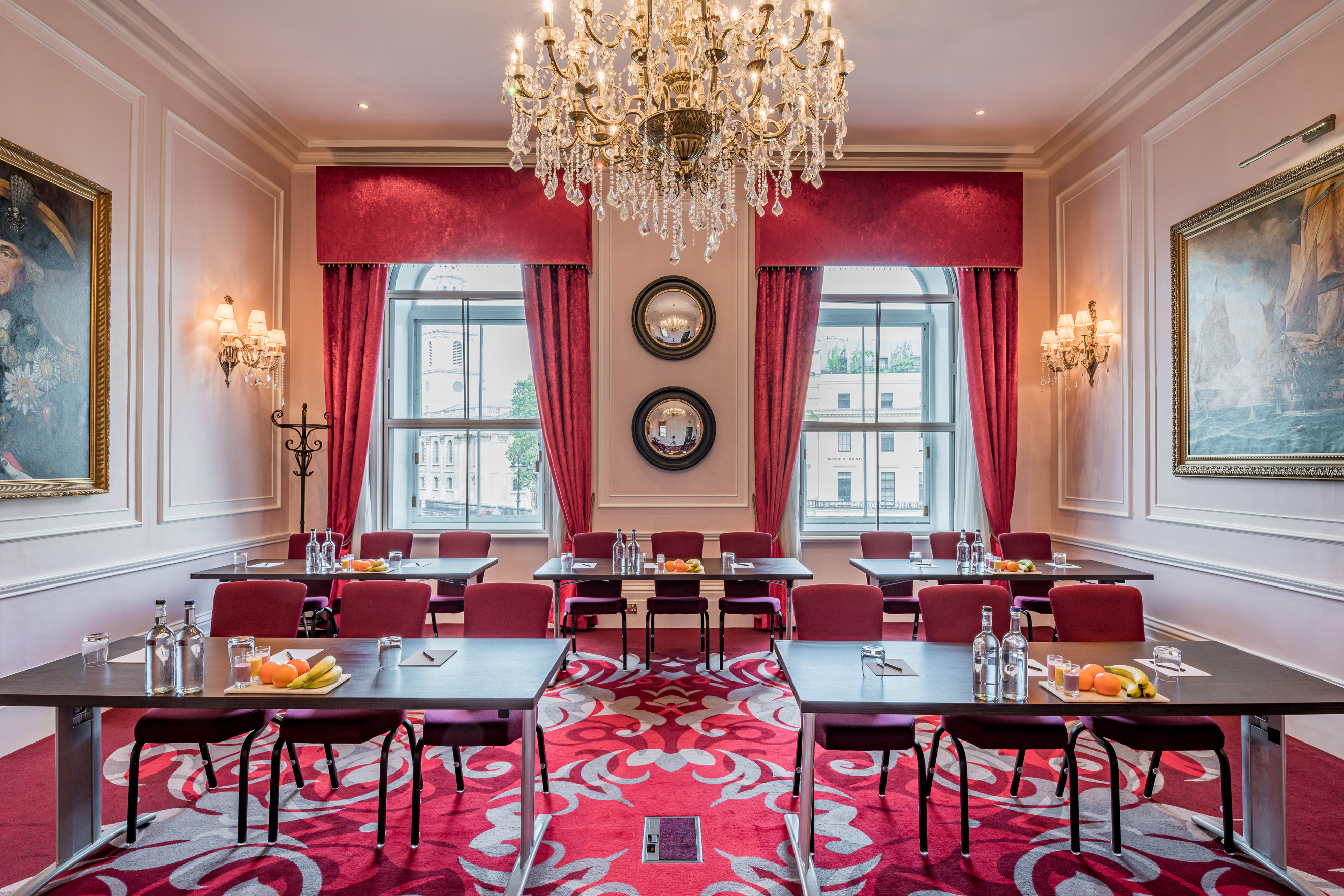 Sophisticated meeting room at The Trafalgar, ideal for corporate events and workshops.