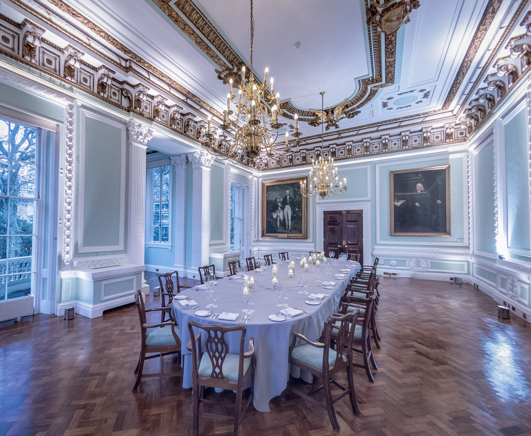 Elegant Council Room at Carlton House Terrace, ideal for corporate events and private dinners.