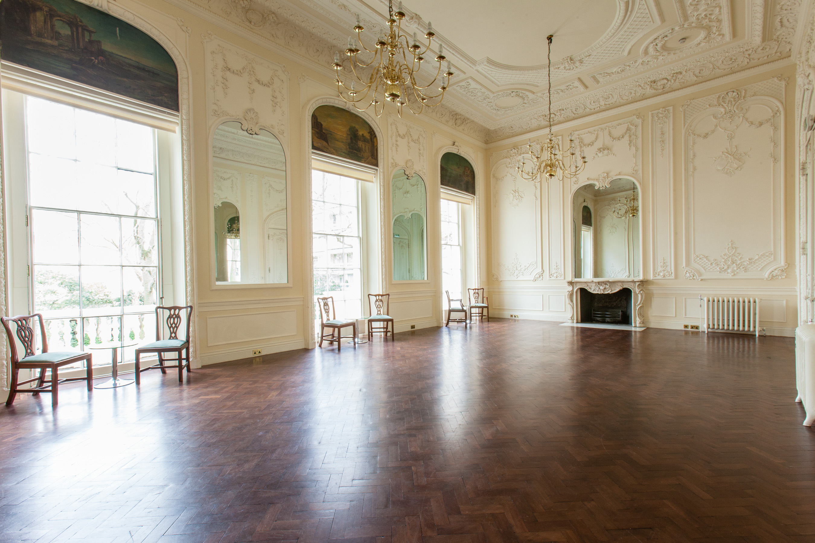 Elegant Music Room at Carlton House Terrace, ideal for upscale events and gatherings.