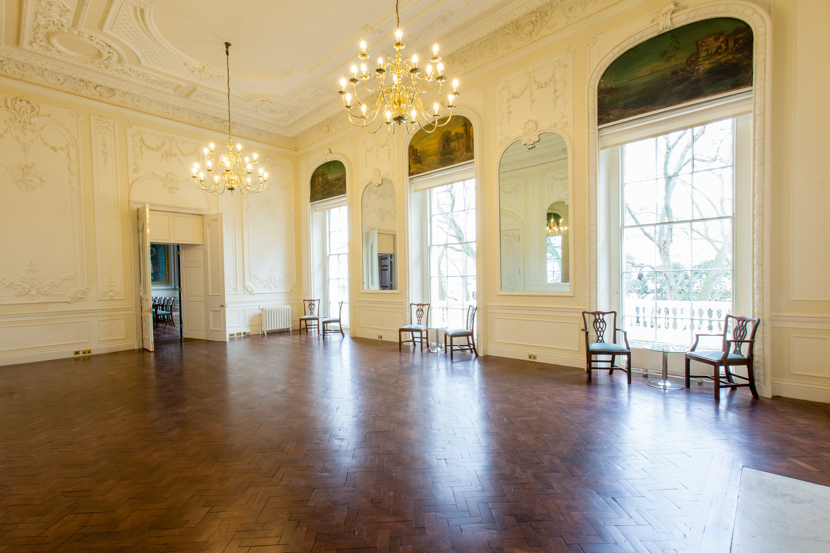 Elegant Music Room at Carlton House Terrace, ideal for meetings and events.