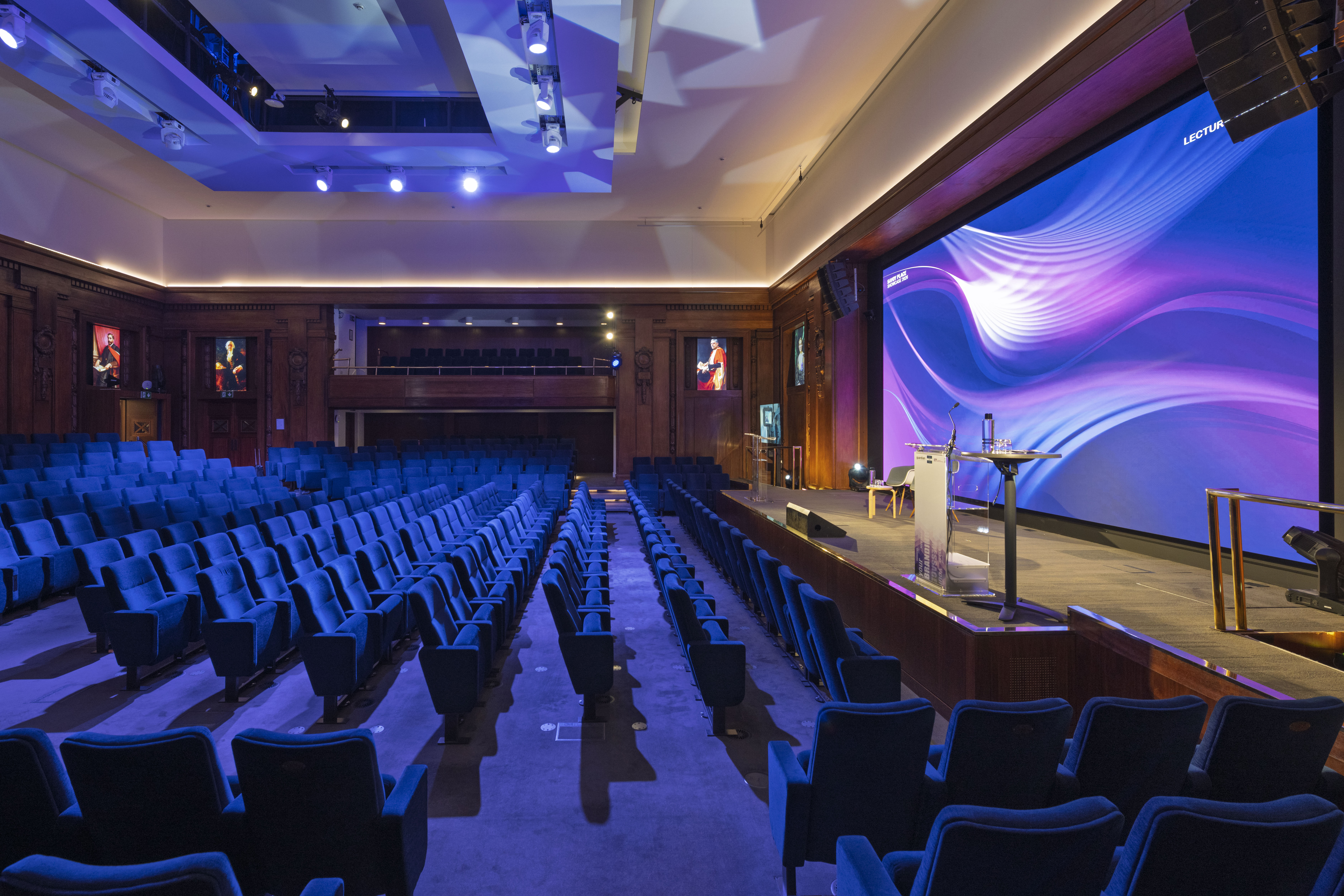 Kelvin Theatre, tiered seats, conference, product launch