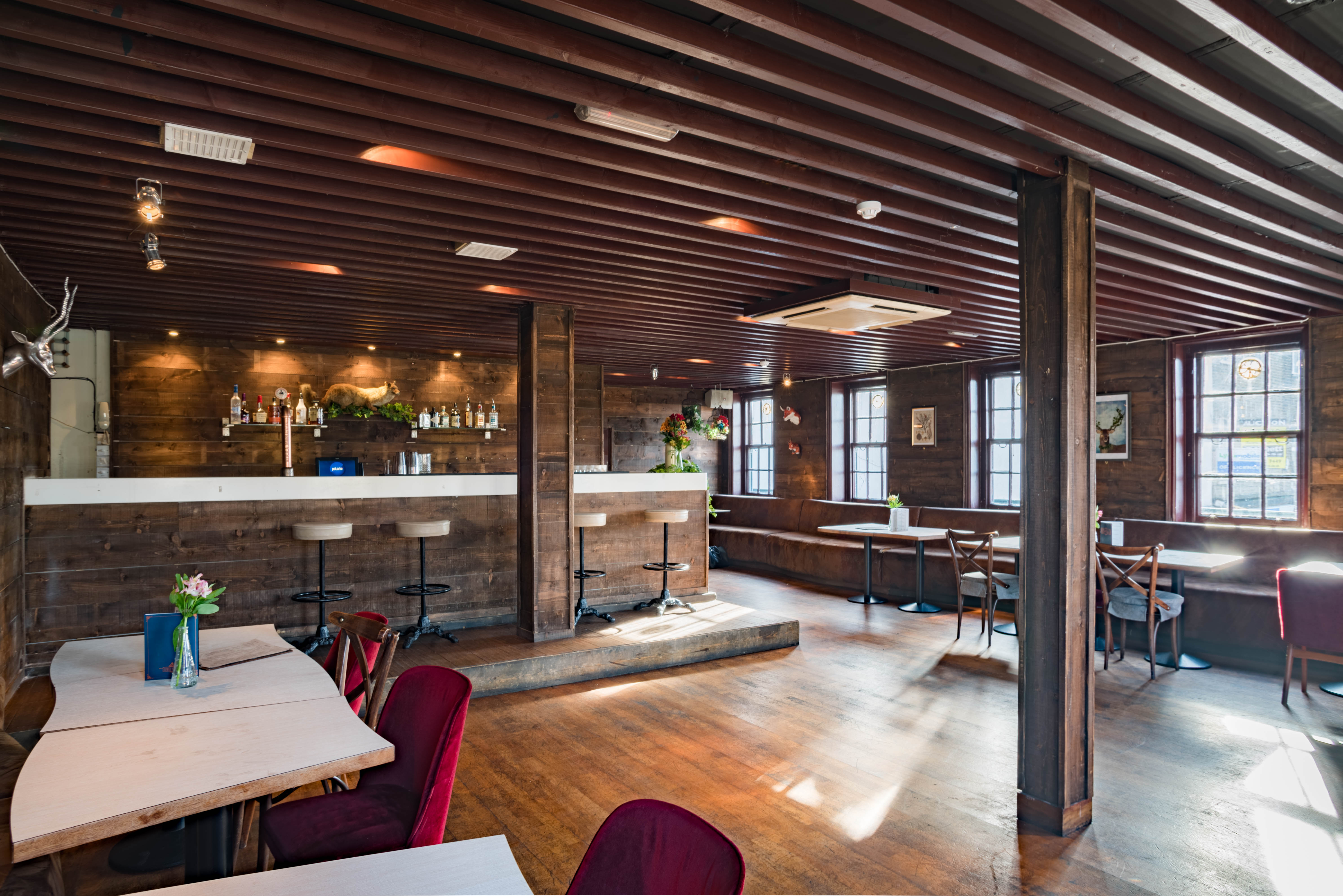 Main Function Room at The Treehouse, rustic venue for corporate events and gatherings.