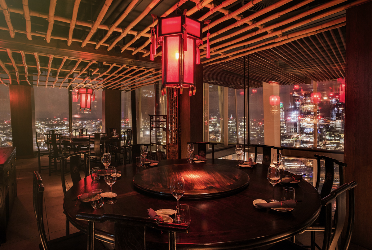 Beijing Private Dining Room with red lanterns, ideal for upscale events and corporate dinners.