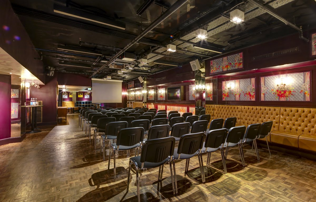 Jaques Room at Bounce Farringdon, stylish event space for presentations and meetings.