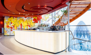 Modern bar area at SUSHI SAMBA, perfect for networking events and cocktail receptions.