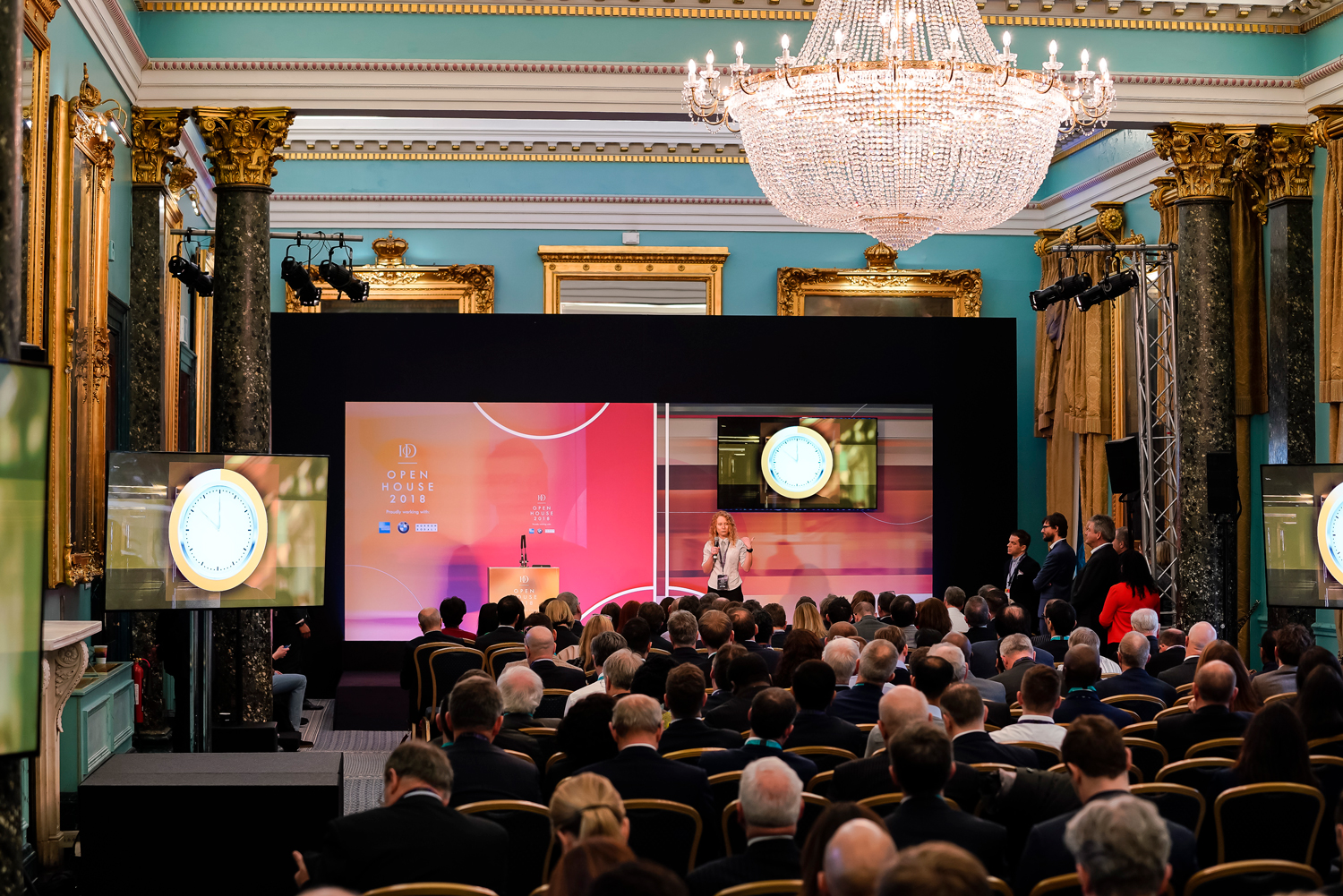 Nash Room conference at 116 Pall Mall with elegant decor and engaged audience.