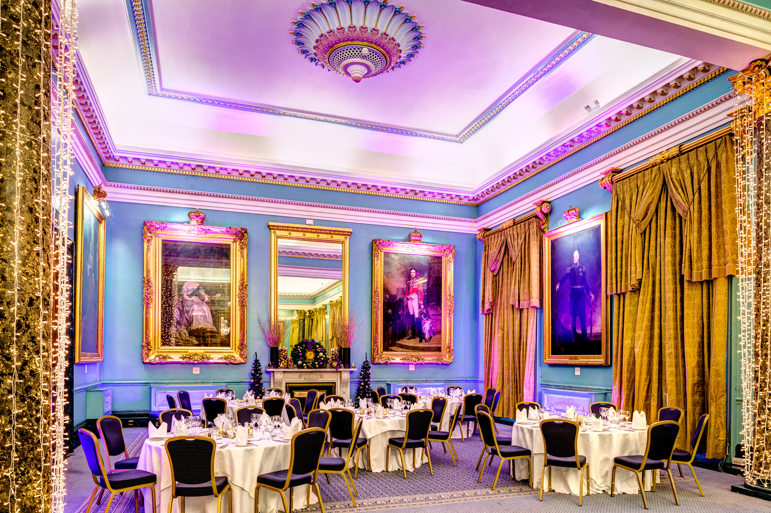 Elegant Nash Room at 116 Pall Mall, ideal for upscale dinners and galas.