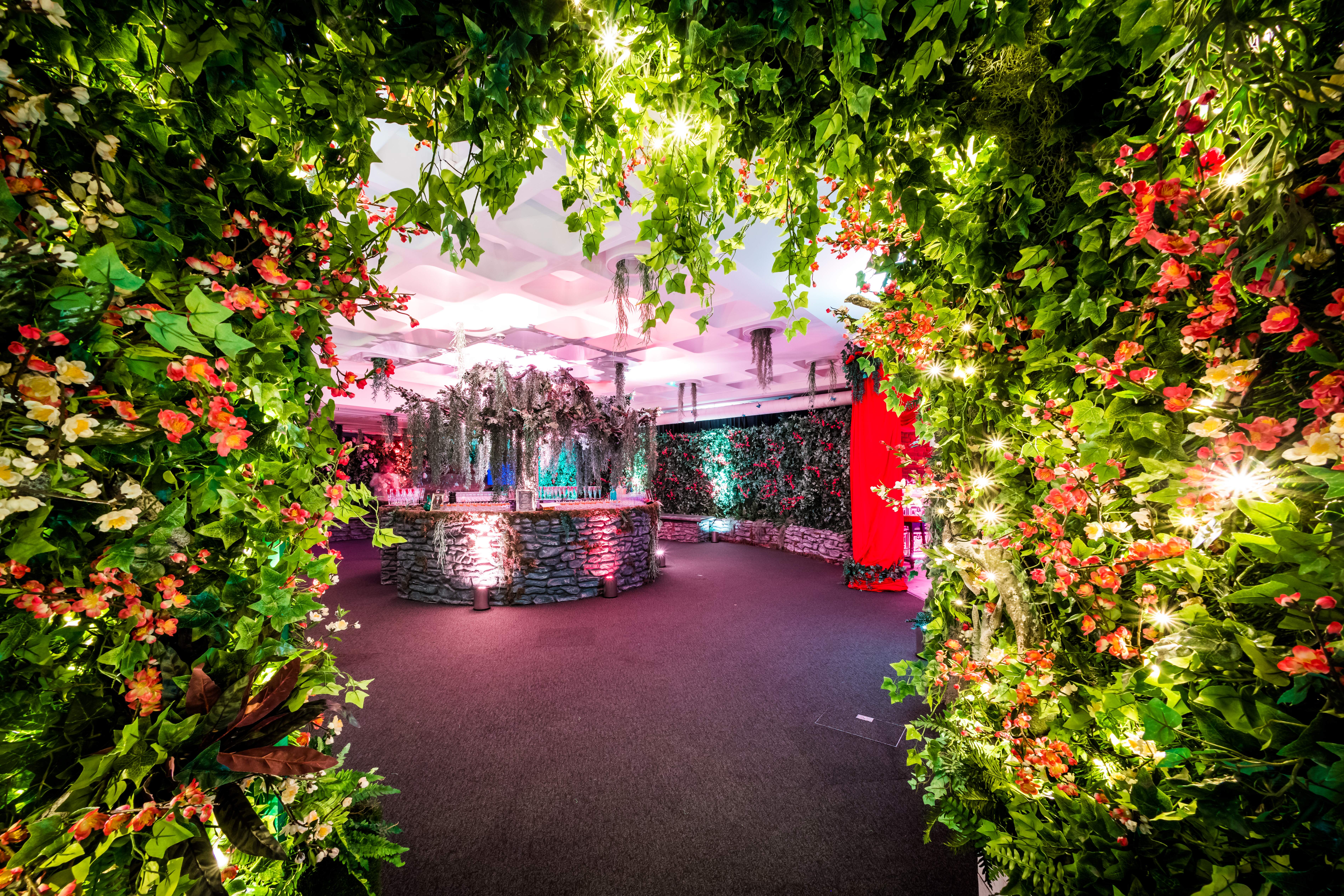 "Enchanting event space in QEII Centre, ideal for weddings and themed parties."