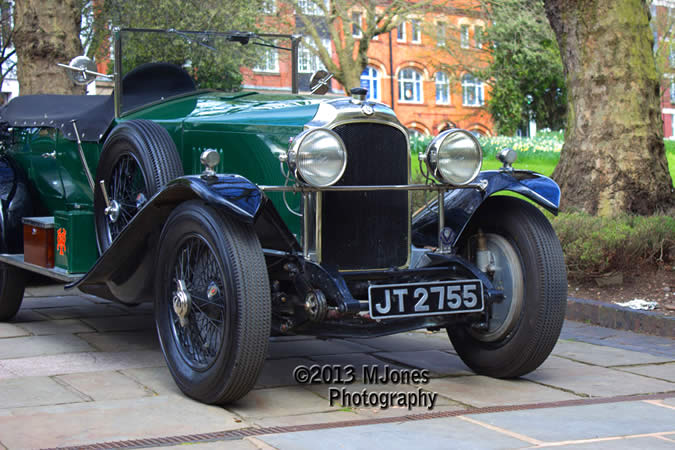 Vintage car centerpiece in St Pauls Club dining room for weddings and outdoor events.
