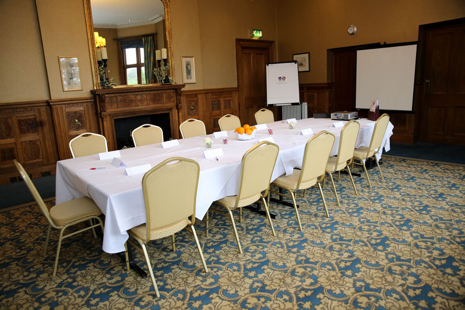 Dickinson Suite meeting room at Shendish Manor, elegant decor for professional gatherings.