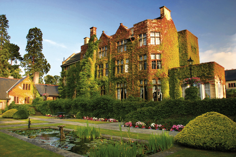 Balmoral Suite at Pennyhill Park, ivy-covered estate for elegant weddings and events.