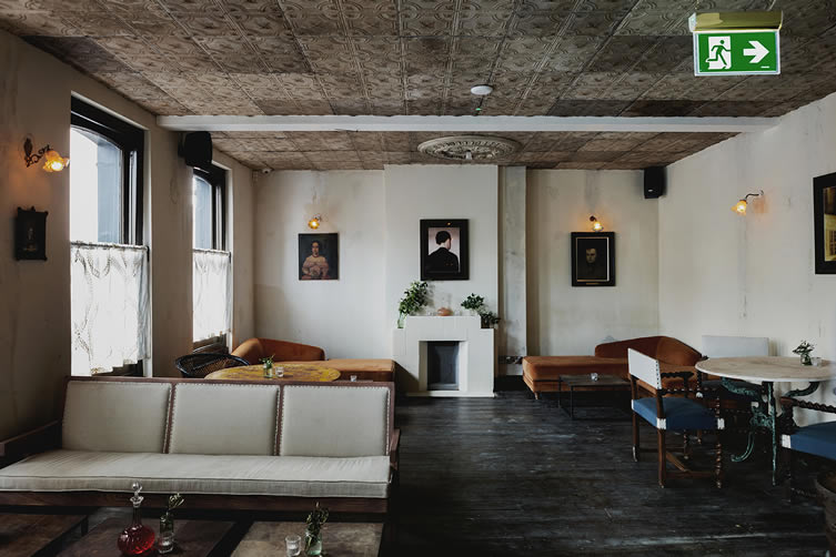 Stylish Cocktail Lounge in Martello Hall, perfect for intimate gatherings and networking events.