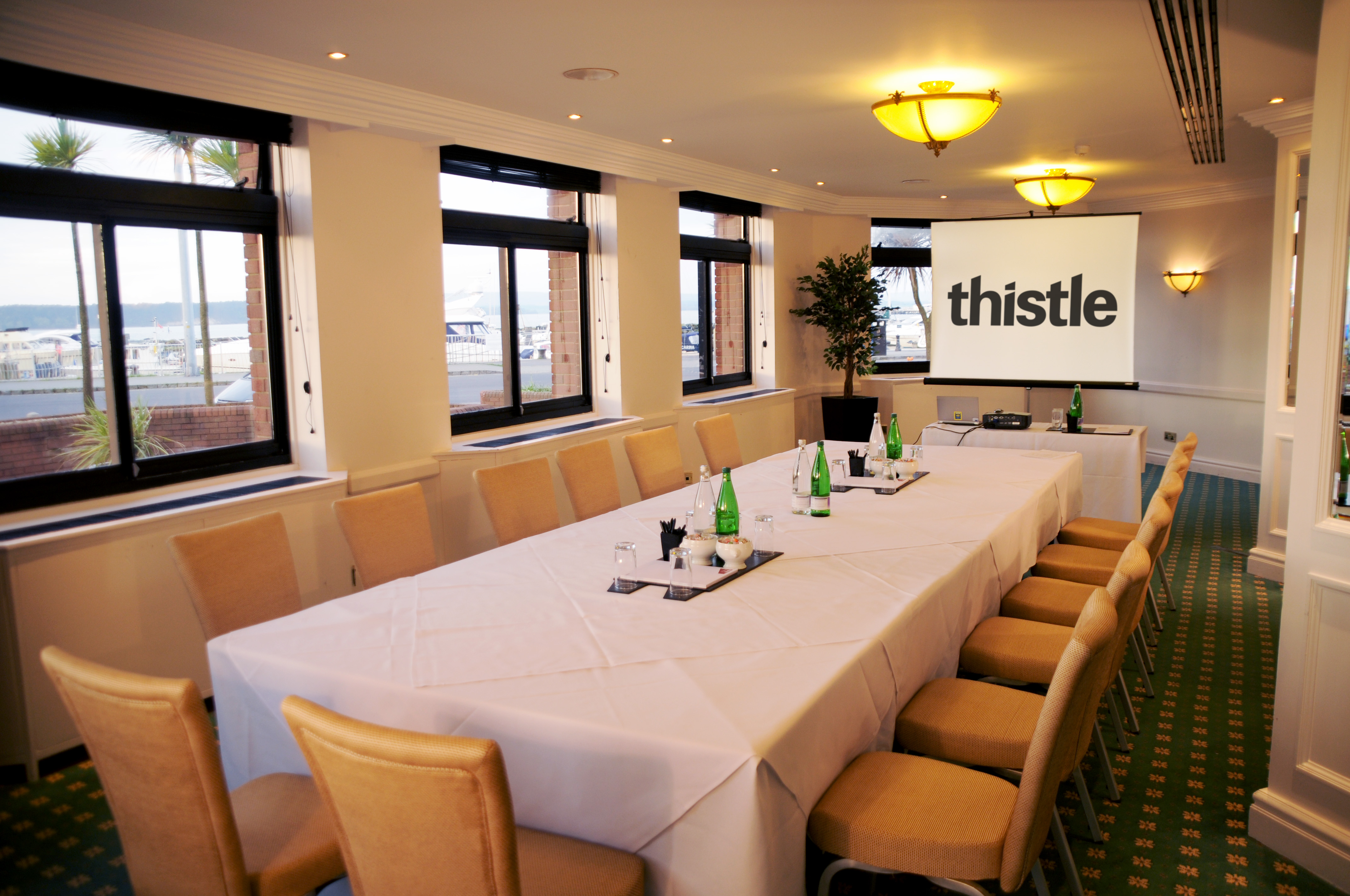 Jolliffe Room at Thistle Poole, ideal for corporate meetings with natural light.