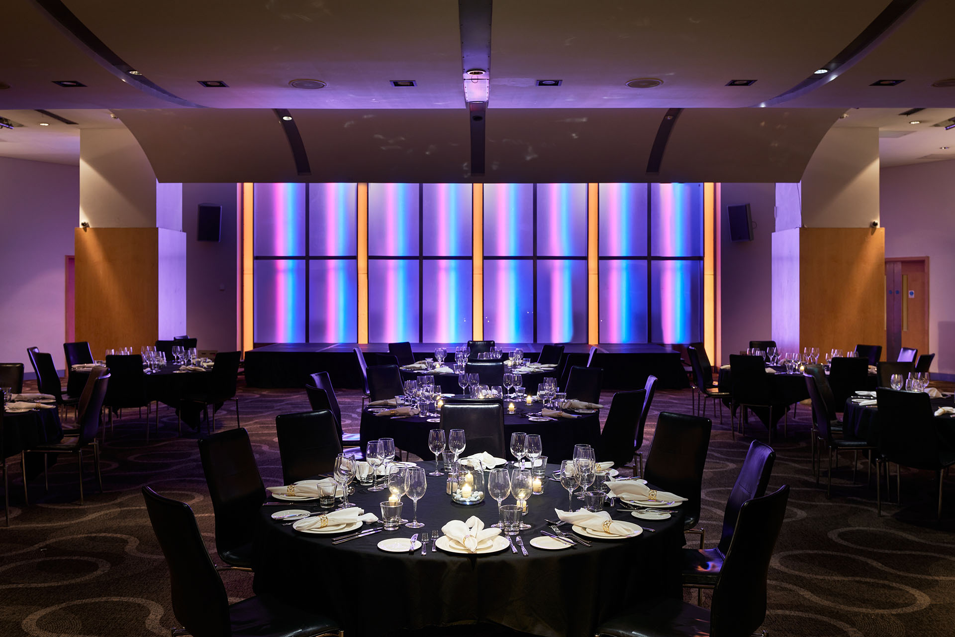 Elegant event space at The Cumberland Hotel, perfect for corporate dinners and celebrations.