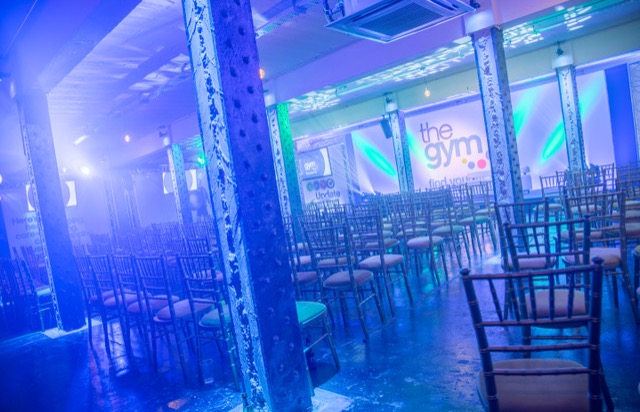 Versatile event space in Victoria Warehouse, ideal for corporate meetings and conferences.