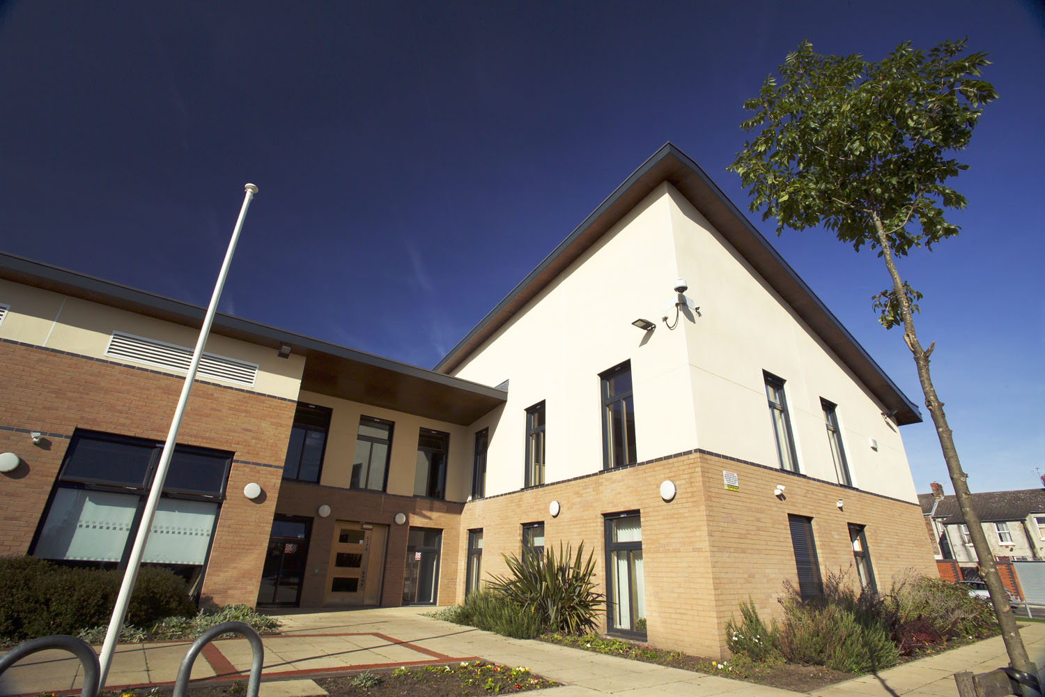 Modern Life Bank venue with sleek design for corporate meetings and social events.